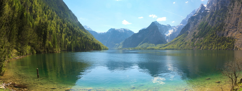 forest, no people, berchtesgaden national park, pine tree, berchtesgaden alps, scenics - nature, mountain range, scenics, mountain peak, reflection, coniferous tree