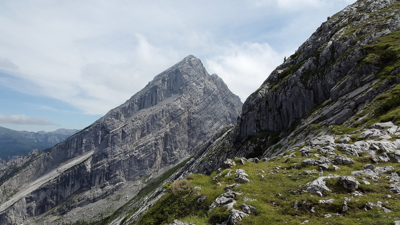 idyllic, sky, cloud - sky, massif, alpine, summit, kleiner watzmann, fog, rock, nature, physical geography, landscape, watzfrau, day, environment, mountaineering