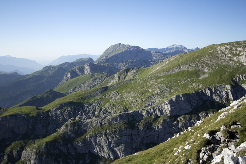 alpine, physical geography, europe, clear sky, hagengebirge, view, tranquility, beauty in nature, mountain Range, outdoors, no People, Mountains, environment
