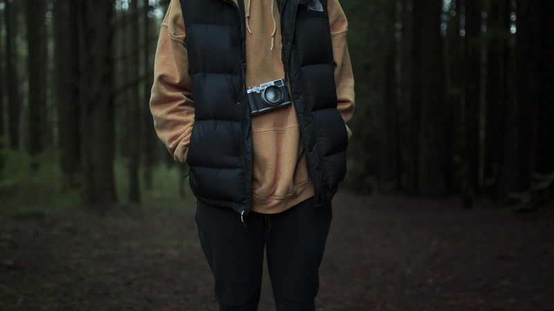 adult, day, focus on foreground, midsection, men, 2K, standing, tree trunk, surrounded, walking, caucasian Ethnicity, black and brown, clothing, wearing