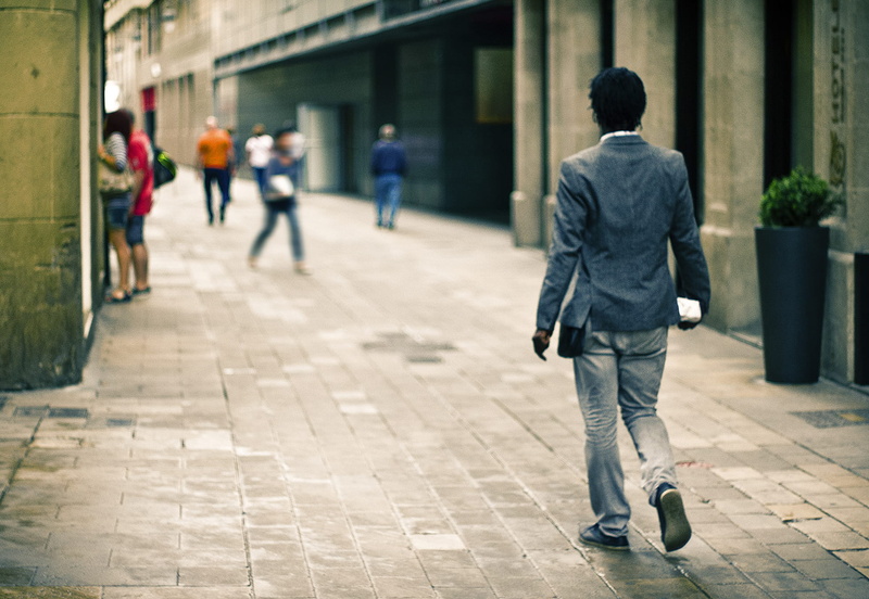man, casual clothing, buildings, jacket, road, walking, full length, people, building exterior, wear, town, males, men, day, outdoors, wearing, alley, fashion