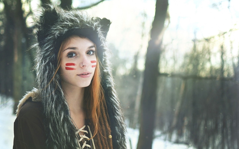 nature brunette fennek suicide, teenager, clothing, hair, beautiful woman, adult, winter, outdoors, fashion, 1080P, nature, long hair, young women, beautiful people