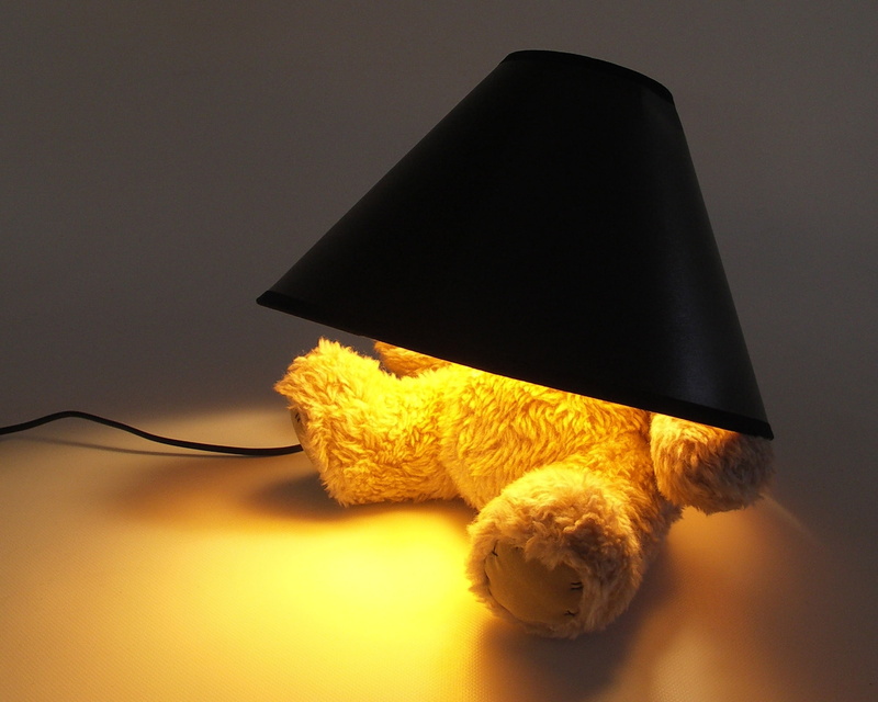 Teddy bear, black, decoration, table, lampshade, single Object, shadow, technology, cut out, old, indoors, illuminated, celebration, fluffy, no People