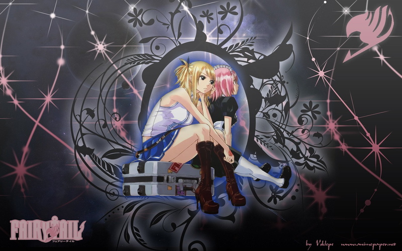 art and craft, drawing - art product, Anime, domestic animals, human representation, female likeness, Lucy Heartfilia, Fairy Tail, illuminated