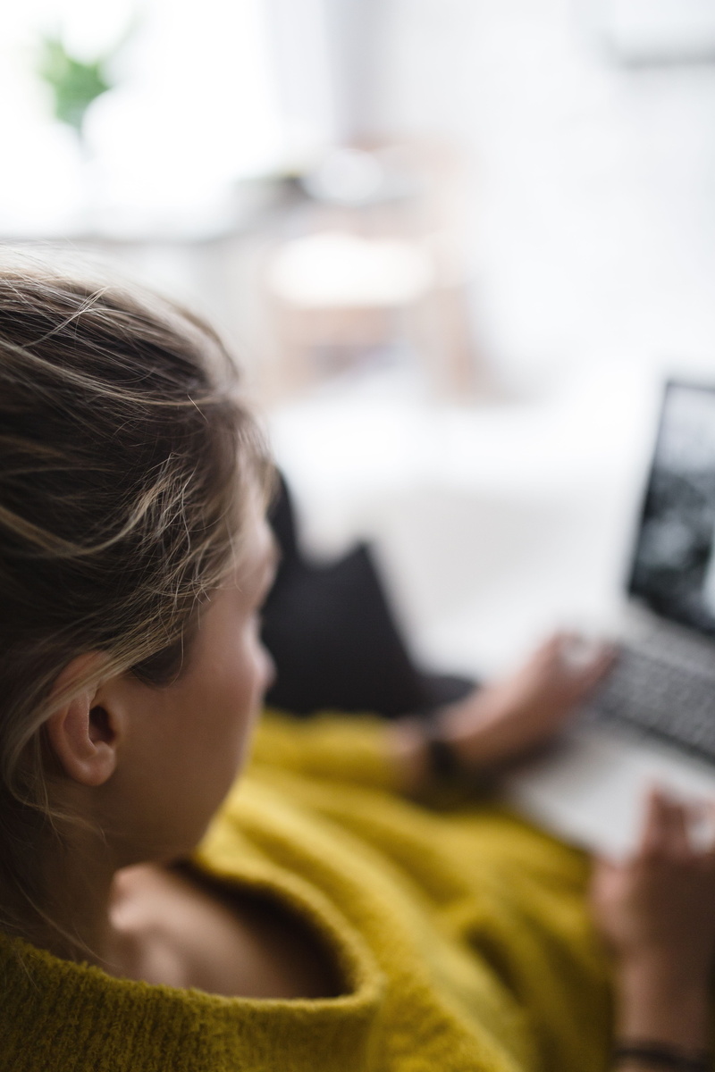woman, comfortable, child, marble table, blogging, wireless Technology, macbook pro, people, scandinavian, 5K, businesswoman, males, blonde, one Person