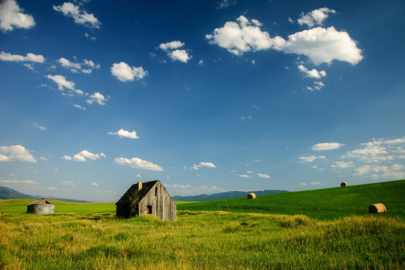 field, Heaven on earth, summer, agriculture, barn, landscape, old, pastoral, grass, Hay, wooden, silo, outdoors, farm, barn house, scenics, sky, brown