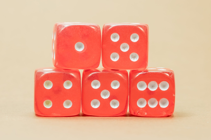 dice, poker, indoors, distribution, poker game, play, cube shape, cut out, white, 4K, arts culture and entertainment, five, chance, surface, spotted, gesellschaftsspiel
