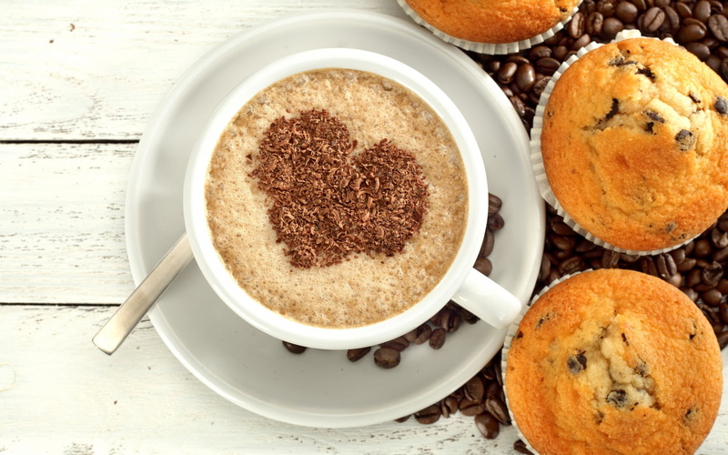 cup, indulgence, sweet food, hot drink, coffee, frothy drink, cappuccino, dessert, sweet, refreshment, teacup, crockery, temptation, still life, shape