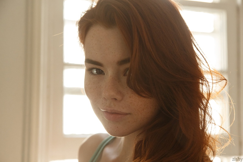 face, women, portrait, young adult, beauty, contemplation, brown hair, 1080P, indoors, looking, redhead, model, looking at viewer, headshot, hair, Sabrina Lynn
