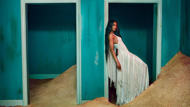 celebrity, 1080P, white, ciara, celebs, photo shooting, dress, fashion model, artist