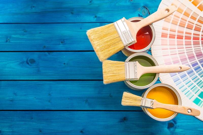 5K, colors, wood, paint buckets, paint