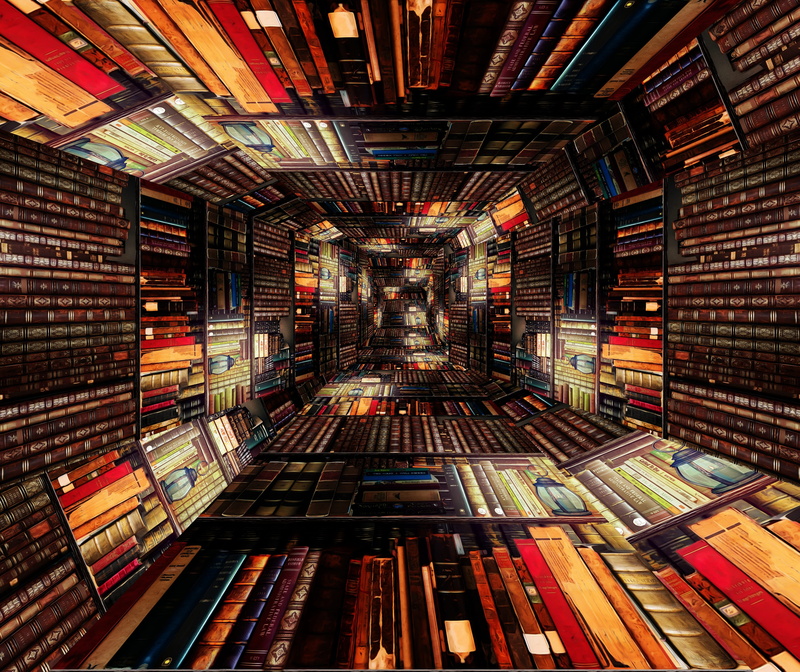 stacked, illuminated, leisure activity, opportunity, writer, shelf, indoors, research, endless, knowledge, stack, bookshelf, stacks, abundance, books, no people