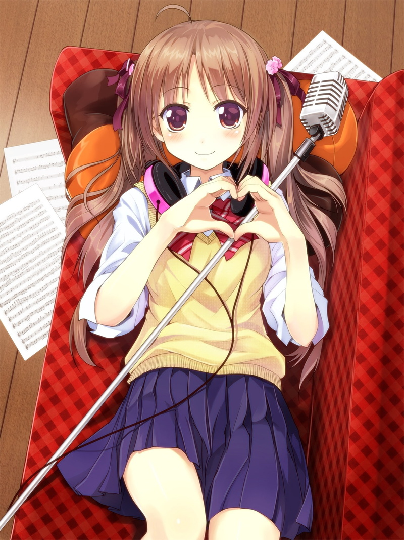 art, x, anime, hd, eyes, hot, cleavage, girls, purple, shirt, original, bottomless, 1080P, brunettes