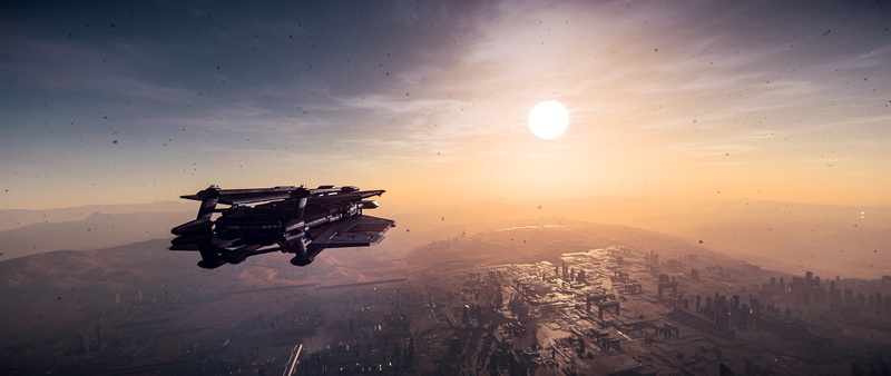 Ultra Settings, screen shot, space, ultrawide, spaceship, Star Citizen, 2K, planet