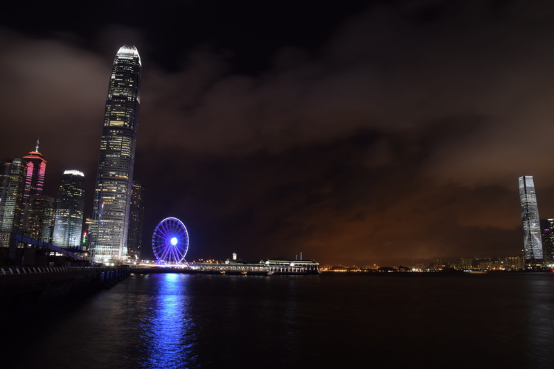 china - East Asia, landscape, kong, night, urban Scene, reflection, famous Place, city, outdoors, travel destinations, metropolitan, travel, nightlife