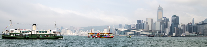 sky, skyscraper, mode of transportation, white, travel destinations, sailboat, victoria harbour, 5K, bay, outdoors, landscape, nautical vessel, sea, hong kong