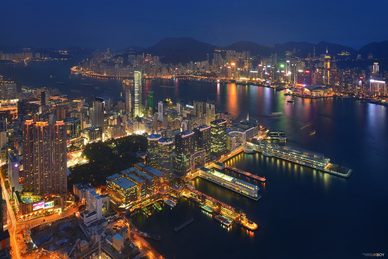 Cities, 1080P, Cityscape, Hong Kong, China, Night, Victoria Harbour