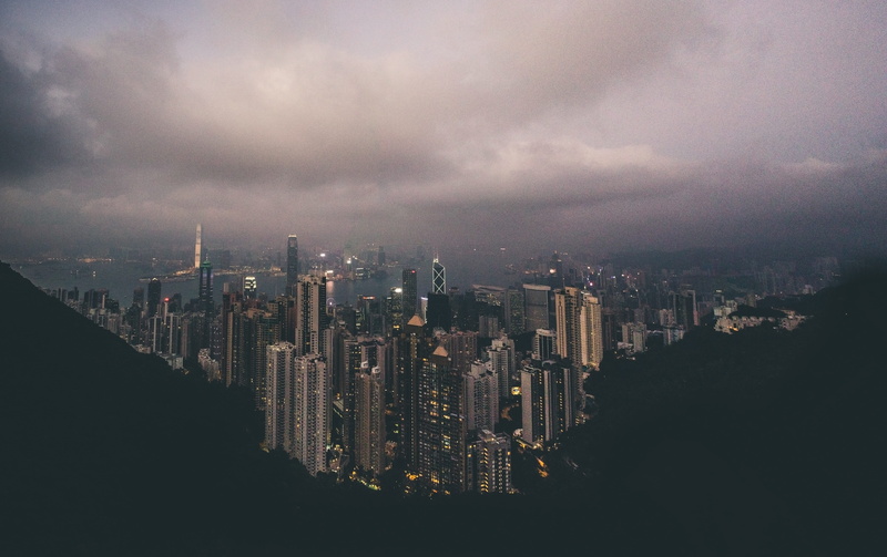 landscape, built Structure, residential district, urban Scene, cityscape, sky, crowded, scenery, architecture, mountain Peak, Hong Kong, cloud - sky, night