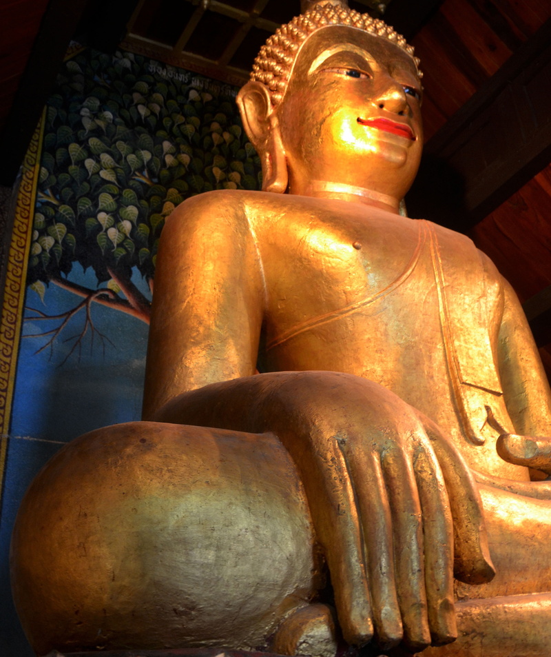 famous, east, sculpture, built structure, temple, golden, male likeness, architecture, art and craft, statue, 2K, bangkok, historical, representation
