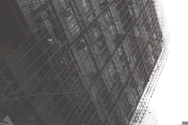 hong kong island, fence, 5K, building exterior, pattern, art and craft, no people, low angle view, hong kong, built structure, metal, building, city, glass - material