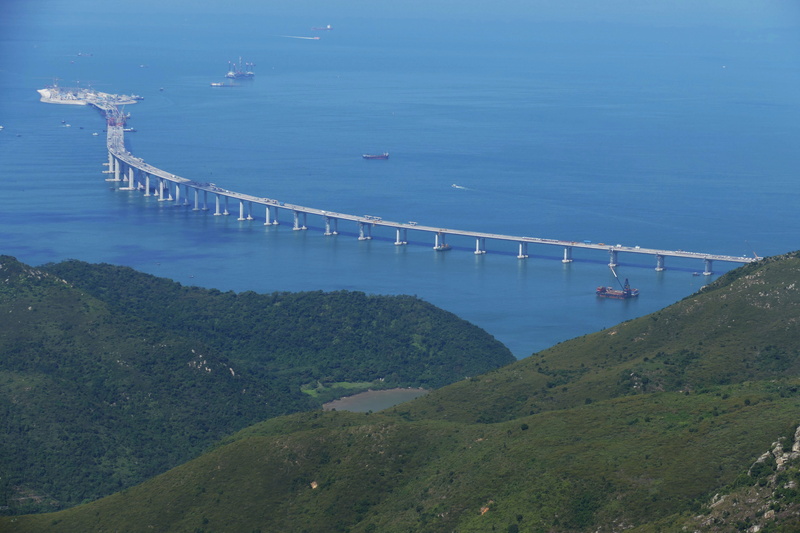 Bridge, site, view, transportation, tourism, day, Macao, 5K, plant, architecture, scenics - nature, travel, land, outdoors, no people, traffic, Macau