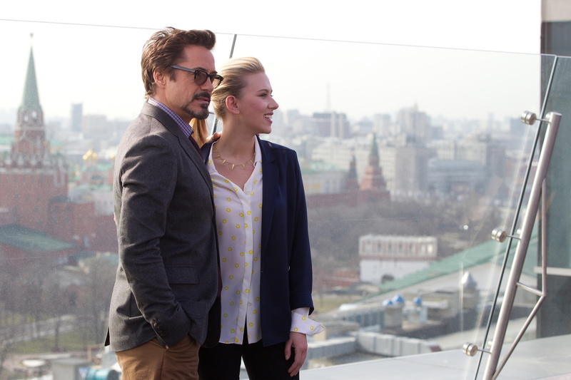 Moscow, 4K, actors, the Kremlin, Scarlett Johansson, Robert Downey Jr.