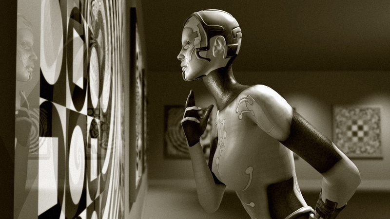 sepia, 1080P, Gynoid, artwork