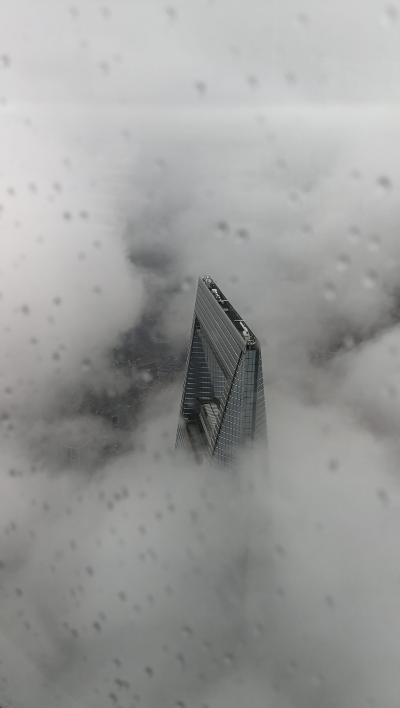 cloud - sky, mist, outdoors, frozen, reflection, cloud, sky, glass - material, financial, cold temperature, tranquility, day, beauty in nature, nature