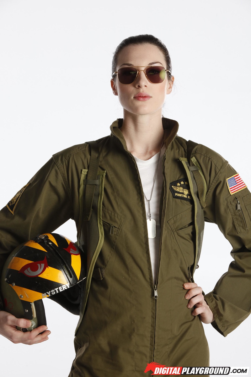 fighter pilot outfit, Stoya Doll, 1080P, dark hair