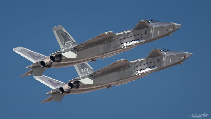 HESJA Air-Art Photography, Changchun Airshow 2019, Chengdu J-20, Fighter, J-20, 1080P, AIR FORCE CHINA, PGO