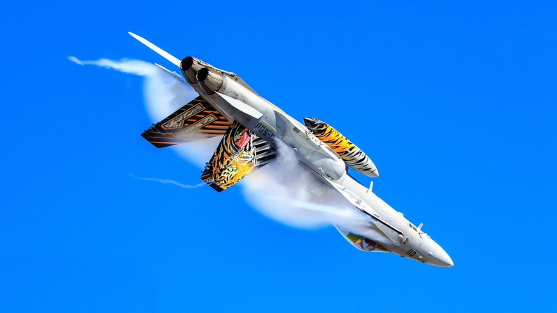 The Swiss air force, F/A-18 Hornet, The Effect Of Prandtl — Glauert, 1080P, PTB, Fighter