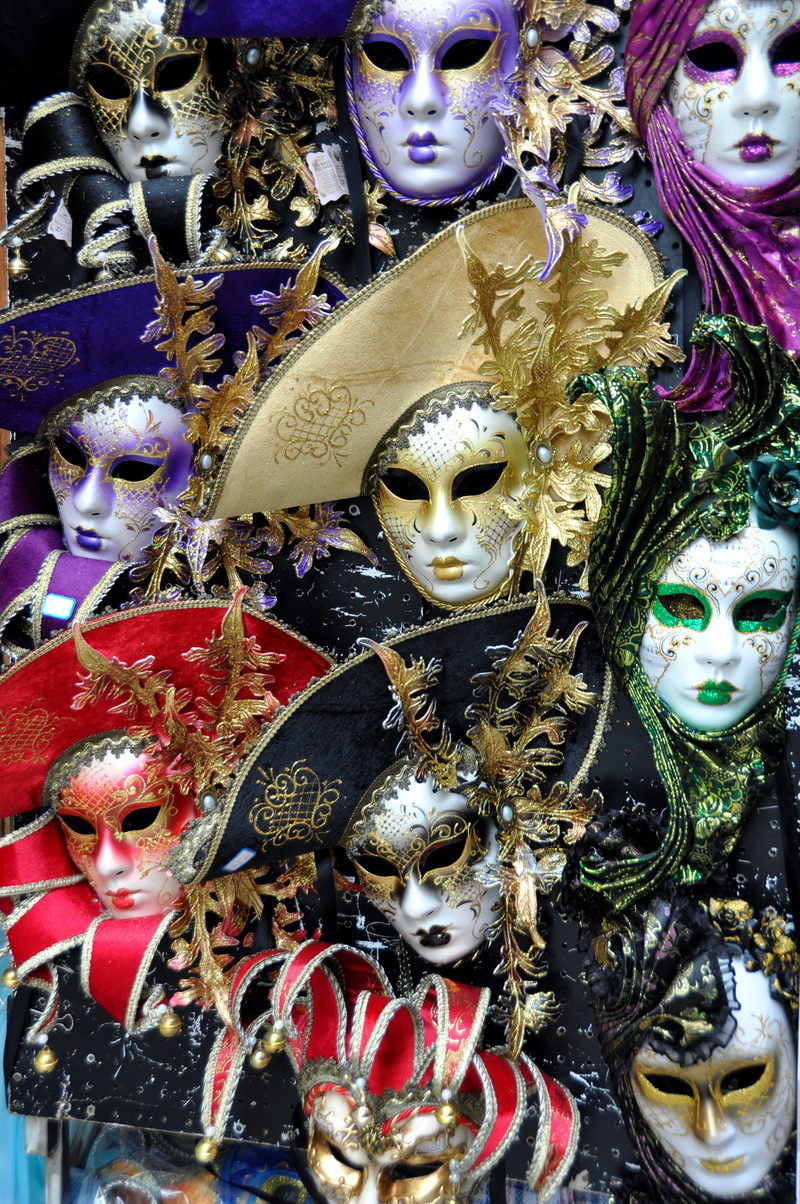 choice, decoration, identity, store, variation, masquerade, mask - disguise, no people, Venetian Masks, venetian mask, mask, woman, market, representation