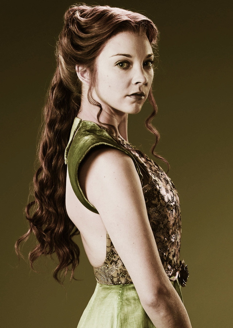 portrait, young adult, adult, looking at camera, 720P, Margaery Tyrell, long hair, elegance, waist up, brunette, hair, women, one person, brown hair, black background