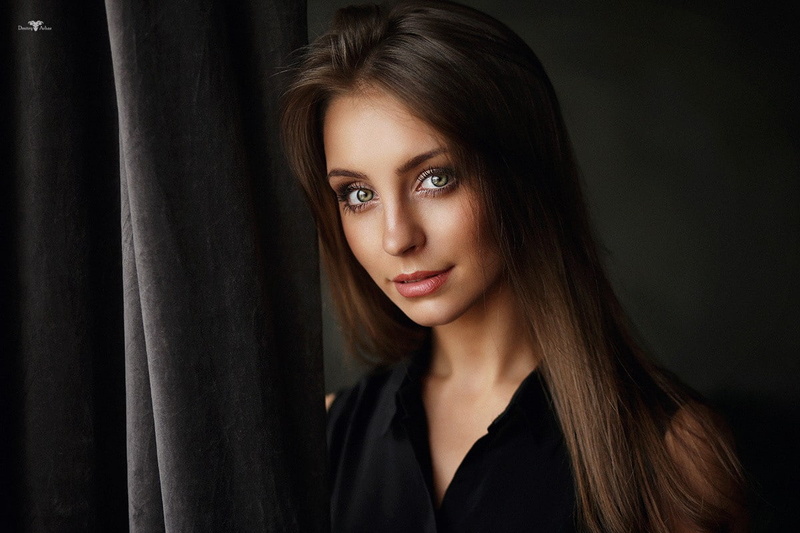 women, portrait, Dmitry Arhar, straight hair, 480P, Anastasiya Peredistova, face