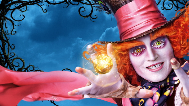 childhood, looking at camera, smiling, sky, child, women, jonny depp, portrait, toothy smile, innocence, 4K, one person, Alice Through the Looking Glass