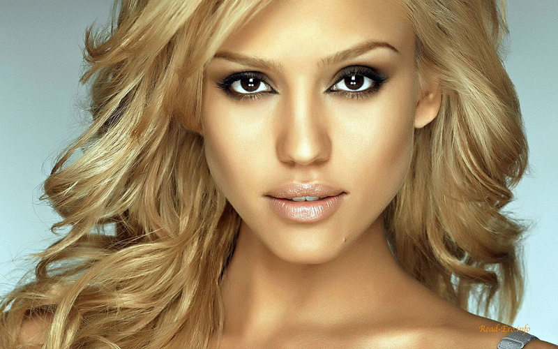 Jessica Alba, 1080P, human face, fashion, luxury, makeup, hairstyle, close-up, headshot, looking at camera, blonde, long hair, fashion model, portrait