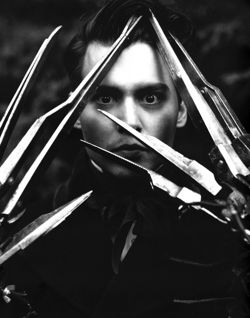 hd, burton, tim, Edward Scissorhands, art, people, johnny, scissorhands, edward, depp, 1080P, johnny depp, celebrity