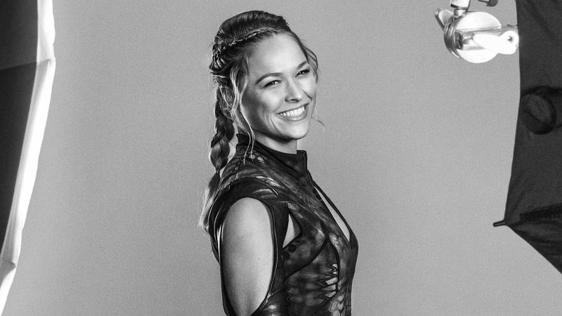 bw, beautiful woman, beauty, rousey, lifestyles, hairstyle, judo, side view, indoors, wall - building feature, ronda, mma, 1080P, women, ultimate fighting championship