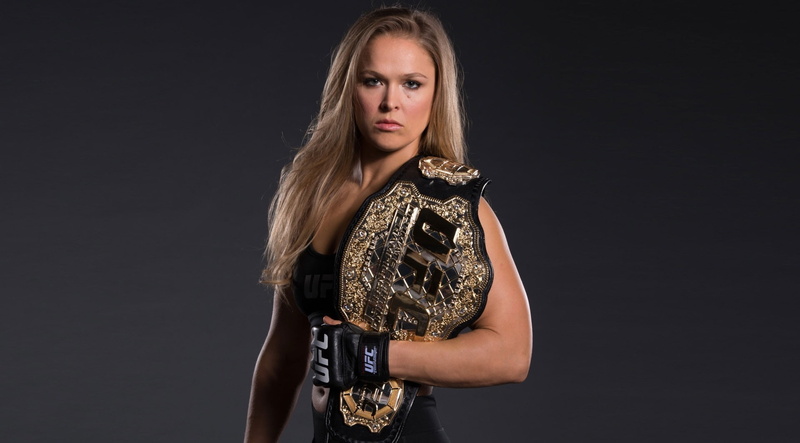 women, 1080P, studio shot, contemplation, standing, long hair, ronda rousey computer desktop hd, looking at camera, portrait, hairstyle, indoors, young adult