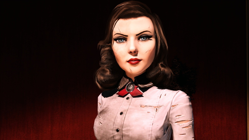 females, human Lips, white, looking, glamour, BioShock Infinite, video games, human Face, studio Shot, adult, caucasian Ethnicity, lipstick, fashion, fashionable
