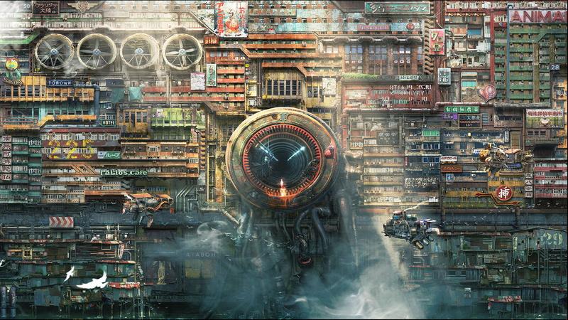 city, technology, 1080P, motion, architecture, illuminated, science fiction, cityscape, building, building exterior, metropolis, no people, connection
