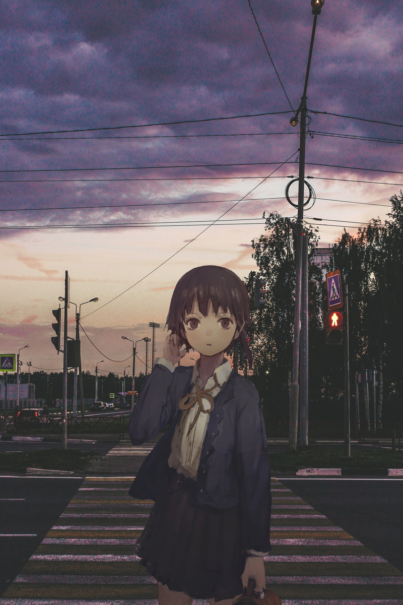 real people, clothing, women, 1080P, standing, lifestyles, shion (mirudakemann), road, day, front view, one person, outdoors, 2D, waist up, built structure