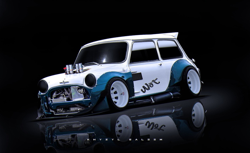 Khyzyl Saleem, Mini Cooper, Mini, 720P, car, artwork, render