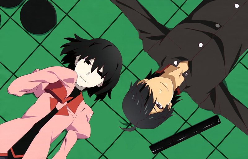 1080P, Anime, Ougi Oshino, Koyomi Araragi, Monogatari (Series)