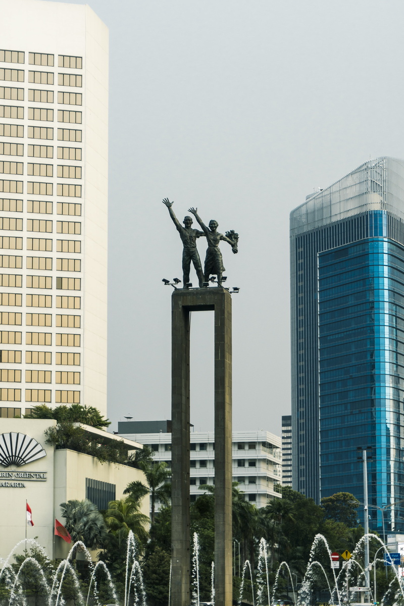 city, 4K, building, landscape, Jakarta