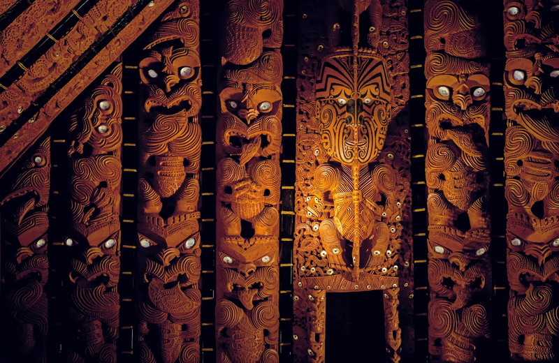 1080P, New Zealand, Wooden sculptures, Maori, Watching eyes, Memorial Museum Of Auckland