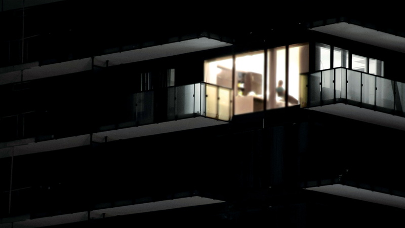 modern, window, outdoors, illuminated, architecture, domestic room, 1080P, lighting equipment, empty, absence, built structure, house, city, no people