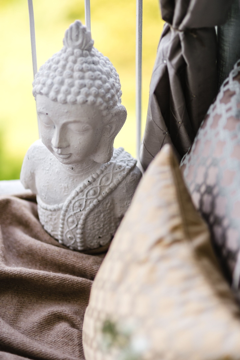 space, close-up, sculpture, representation, asia, oriental, Balcony, 4K, indoors, outdoor, cozy, buddhism, religion, cultures, human representation, selective focus