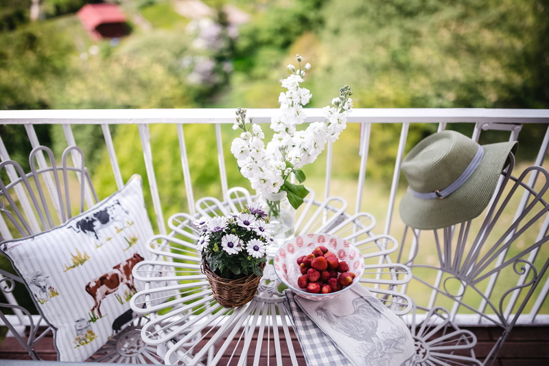 Country-style, no People, 4K, table, fruit, garden, railing, rural, nature, country, arrangement, glass, chair, decoration, outdoors, relax, elegance
