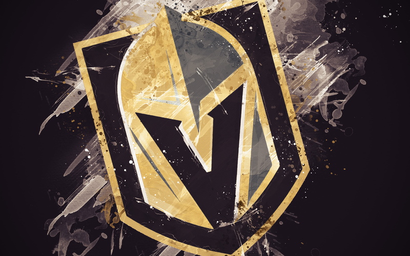 Logo, Hockey, Emblem, Vegas Golden Knights, NHL, 4K